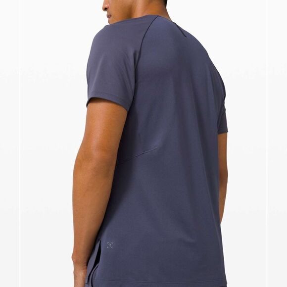 LULULEMON Pulse Motivation Short Sleeve Shirt Blue Size XXL - Picture 6 of 12